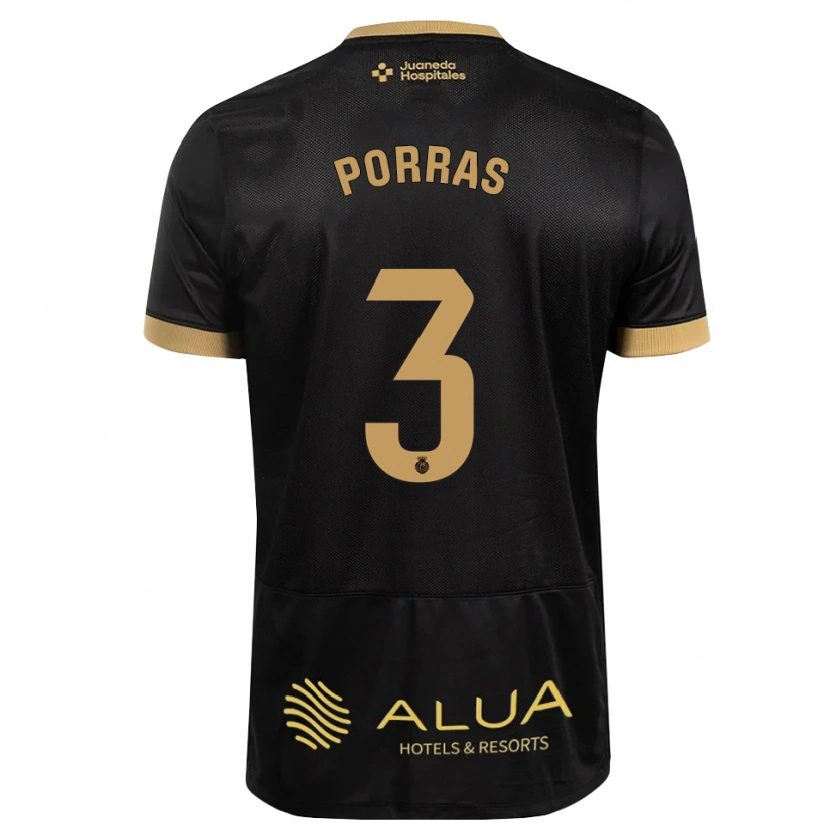 Danxen Kinder Jordi Porras #3 Schwarz Sandbraun Burly Wood Auswärtstrikot Trikot 2026/27 T-Shirt Schweiz