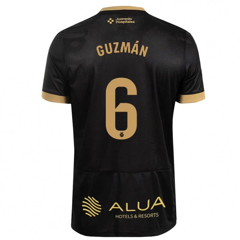 Danxen Kinder Samuel Guzmán #6 Schwarz Sandbraun Burly Wood Auswärtstrikot Trikot 2026/27 T-Shirt Schweiz