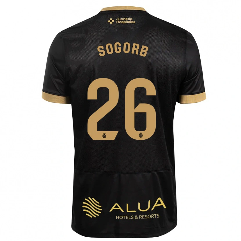 Danxen Kinder Carles Sogorb #26 Schwarz Sandbraun Burly Wood Auswärtstrikot Trikot 2026/27 T-Shirt Schweiz