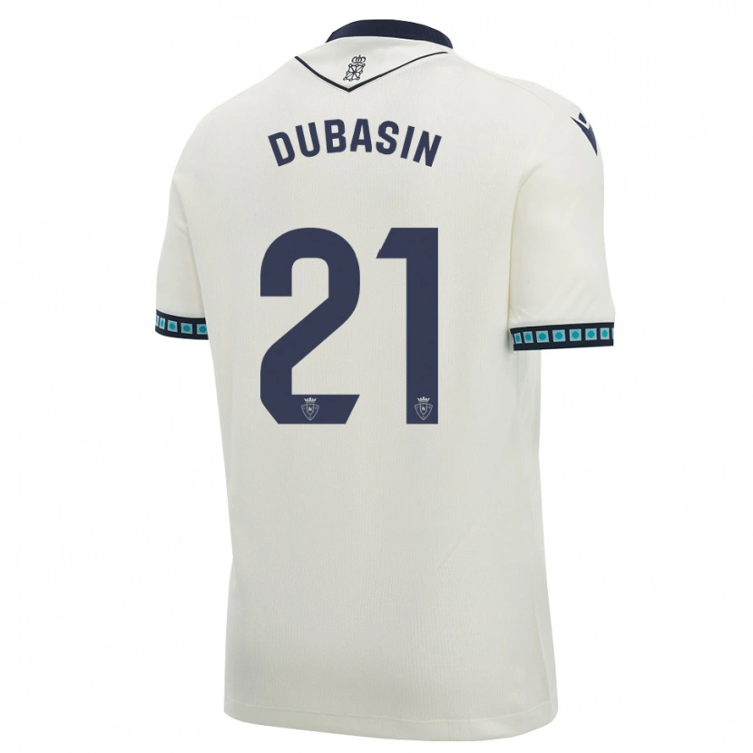 Danxen Kinder Jonathan Dubasin #21 Weiß Schwarz Hellblau Auswärtstrikot Trikot 2026/27 T-Shirt Schweiz