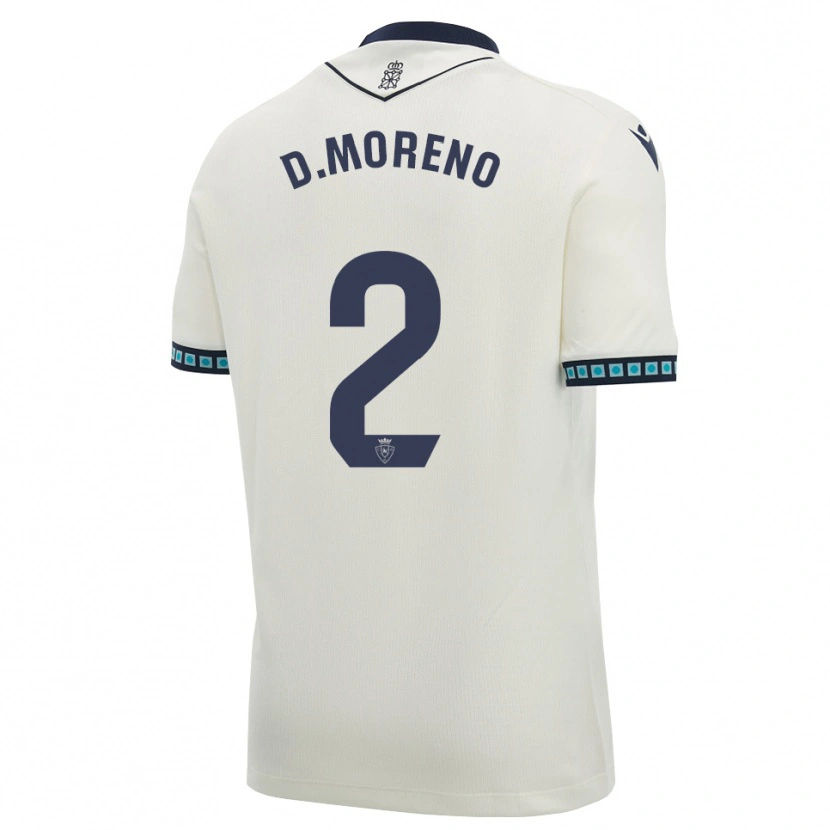 Danxen Kinder Diego Moreno #2 Weiß Schwarz Hellblau Auswärtstrikot Trikot 2026/27 T-Shirt Schweiz