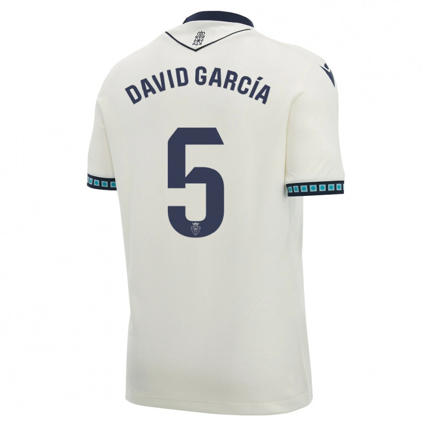 Danxen Kinder David García #5 Weiß Schwarz Hellblau Auswärtstrikot Trikot 2026/27 T-Shirt Schweiz
