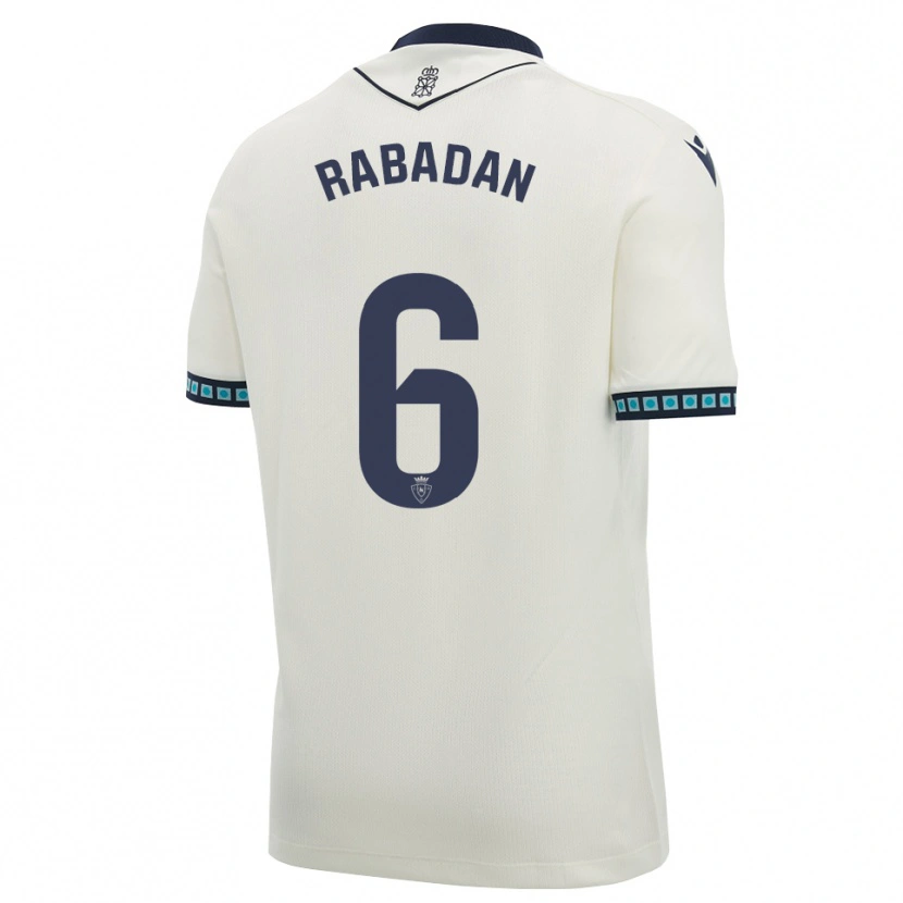Danxen Kinder David Rabadán #6 Weiß Schwarz Hellblau Auswärtstrikot Trikot 2026/27 T-Shirt Schweiz