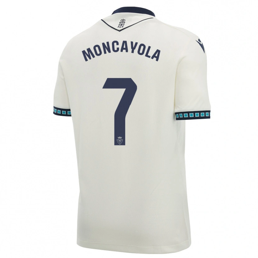 Danxen Kinder Jon Moncayola #7 Weiß Schwarz Hellblau Auswärtstrikot Trikot 2026/27 T-Shirt Schweiz