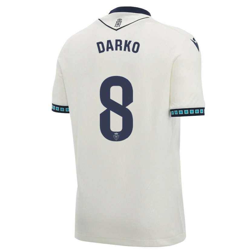 Danxen Kinder Darko Brasanac #8 Weiß Schwarz Hellblau Auswärtstrikot Trikot 2026/27 T-Shirt Schweiz