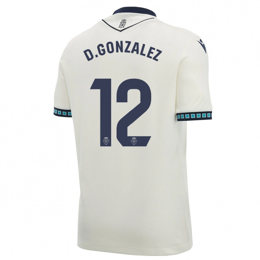 Danxen Kinder Dani González #12 Weiß Schwarz Hellblau Auswärtstrikot Trikot 2026/27 T-Shirt Schweiz