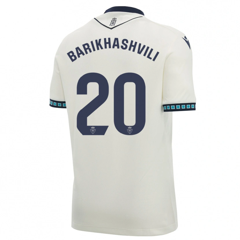Danxen Kinder Nika Barikhashvili #20 Weiß Schwarz Hellblau Auswärtstrikot Trikot 2026/27 T-Shirt Schweiz