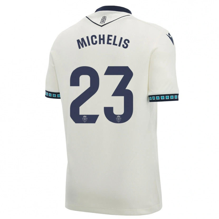 Danxen Kinder Nikolaos Michelis #23 Weiß Schwarz Hellblau Auswärtstrikot Trikot 2026/27 T-Shirt Schweiz