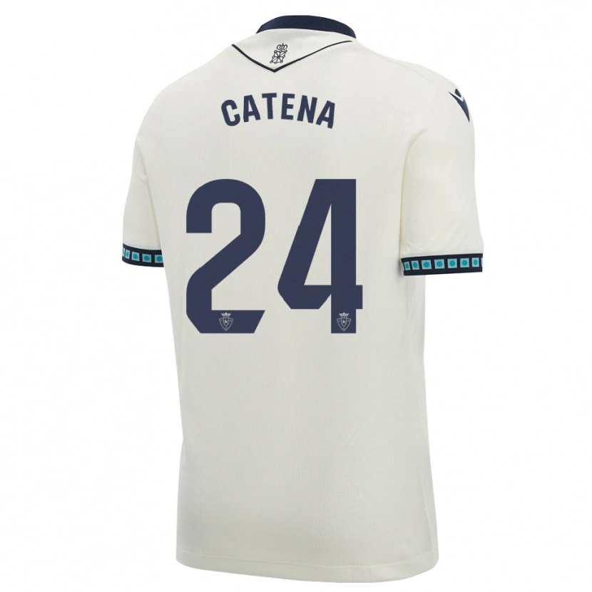 Danxen Kinder Alejandro Catena #24 Weiß Schwarz Hellblau Auswärtstrikot Trikot 2026/27 T-Shirt Schweiz