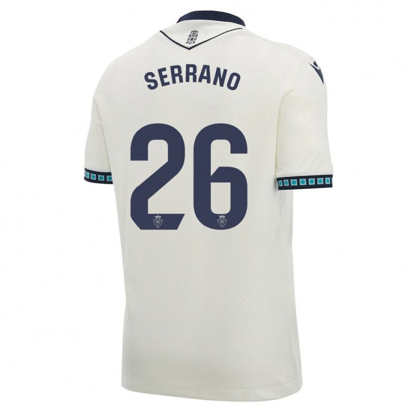 Danxen Kinder Mikel Serrano #26 Weiß Schwarz Hellblau Auswärtstrikot Trikot 2026/27 T-Shirt Schweiz
