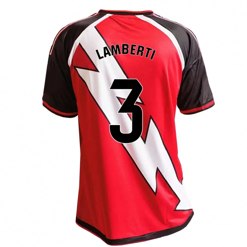 Danxen Kinder Luca Lamberti #3 Rot Schwarz Weiß Auswärtstrikot Trikot 2026/27 T-Shirt Schweiz