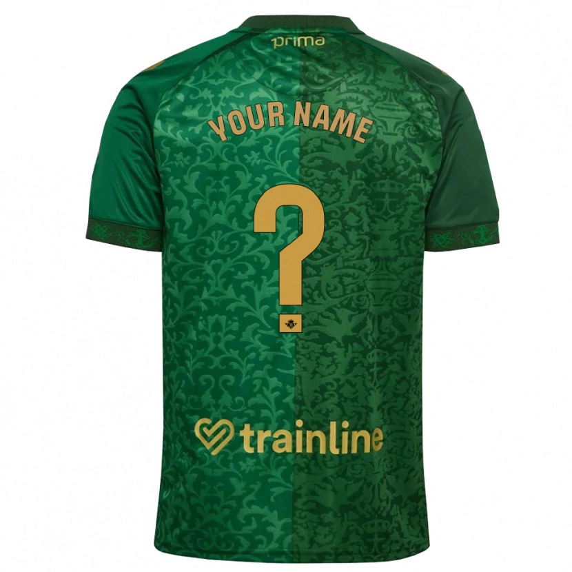 Danxen Kinder Ihren Namen #0 Waldgrün Dunkelgoldrute Auswärtstrikot Trikot 2026/27 T-Shirt Schweiz