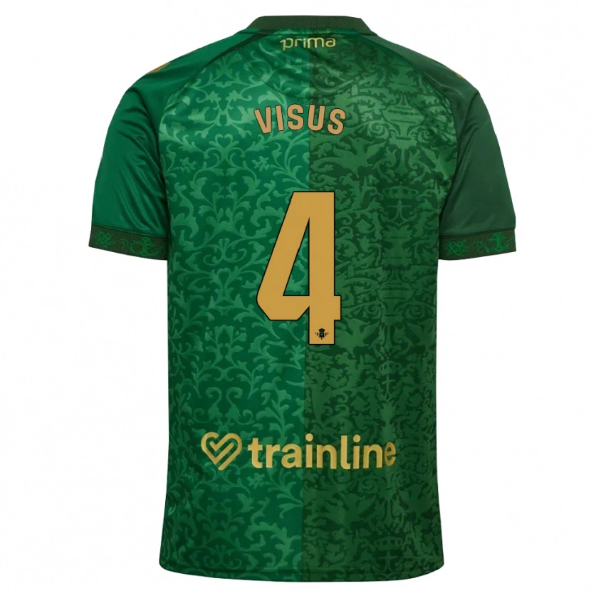 Danxen Kinder Ricardo Visus #4 Waldgrün Dunkelgoldrute Auswärtstrikot Trikot 2026/27 T-Shirt Schweiz