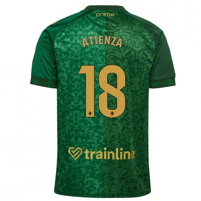 Danxen Kinder Diego Atienza #18 Waldgrün Dunkelgoldrute Auswärtstrikot Trikot 2026/27 T-Shirt Schweiz