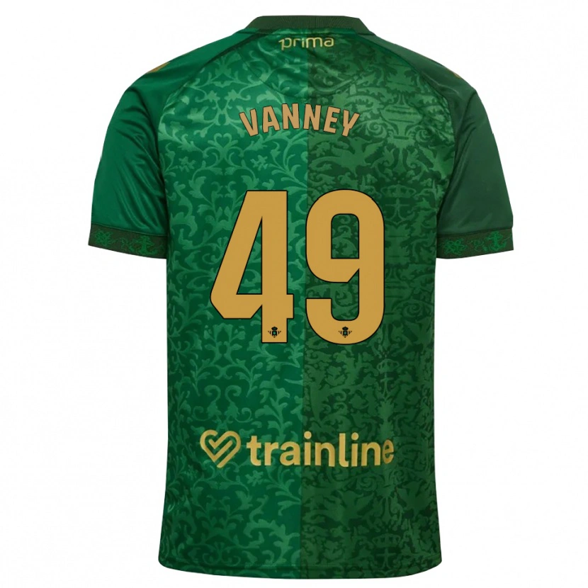 Danxen Kinder Dylan Vanney #49 Waldgrün Dunkelgoldrute Auswärtstrikot Trikot 2026/27 T-Shirt Schweiz