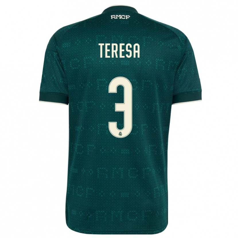 Danxen Kinder Teresa Abelleira #3 Dunkelgrauweiß Auswärtstrikot Trikot 2026/27 T-Shirt Schweiz