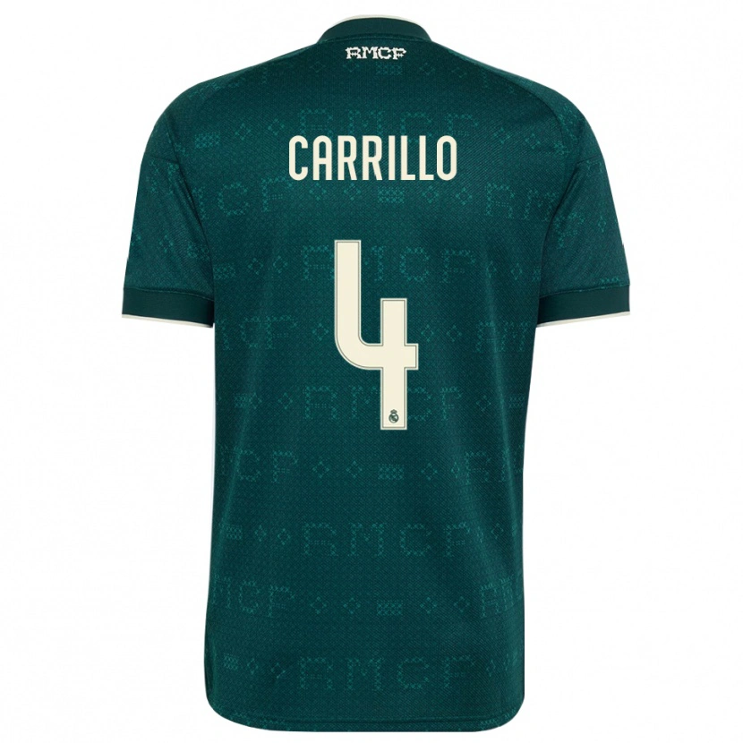 Danxen Kinder Alvaro Carrillo #4 Dunkelgrauweiß Auswärtstrikot Trikot 2026/27 T-Shirt Schweiz