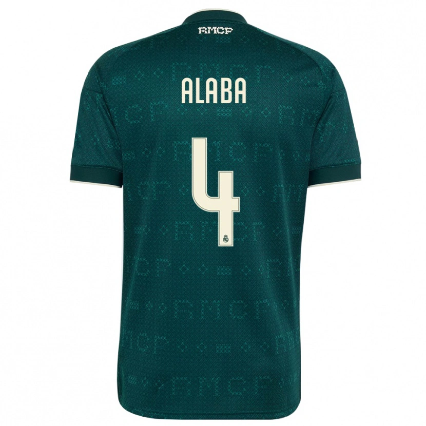 Danxen Kinder David Alaba #4 Dunkelgrauweiß Auswärtstrikot Trikot 2026/27 T-Shirt Schweiz