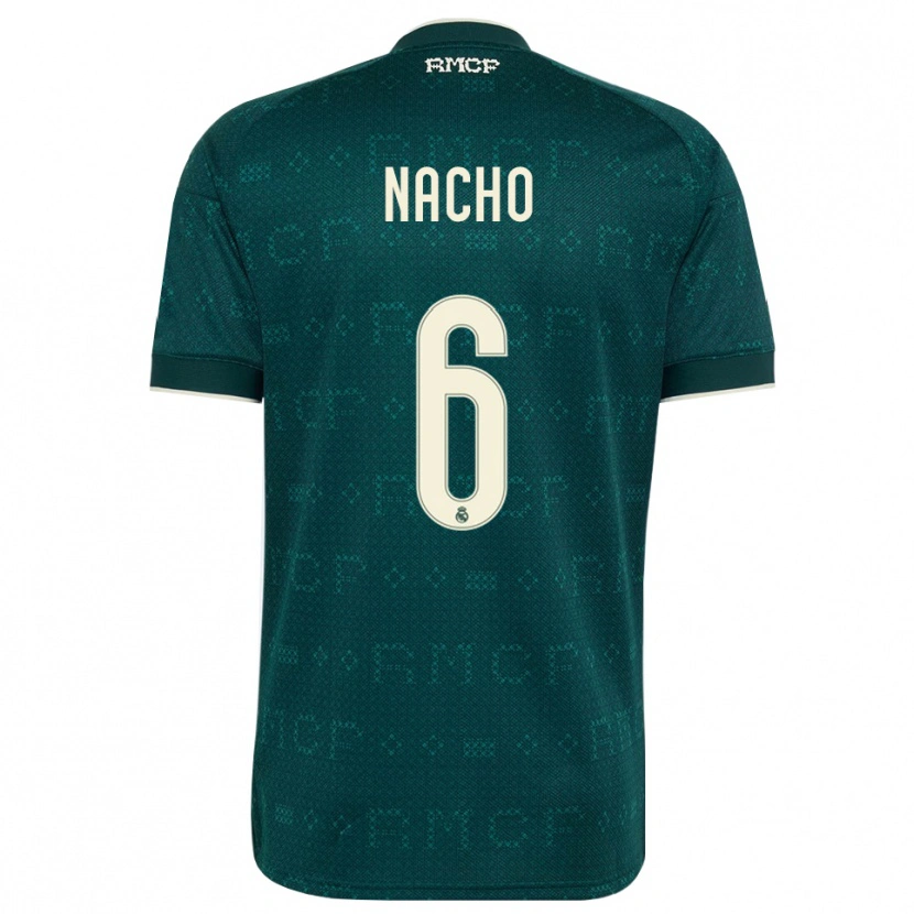 Danxen Kinder Nacho Fernandez #6 Dunkelgrauweiß Auswärtstrikot Trikot 2026/27 T-Shirt Schweiz