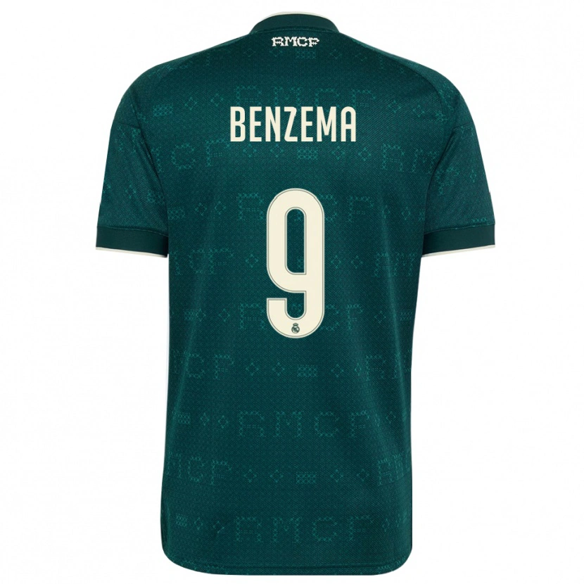 Danxen Kinder Karim Benzema #9 Dunkelgrauweiß Auswärtstrikot Trikot 2026/27 T-Shirt Schweiz