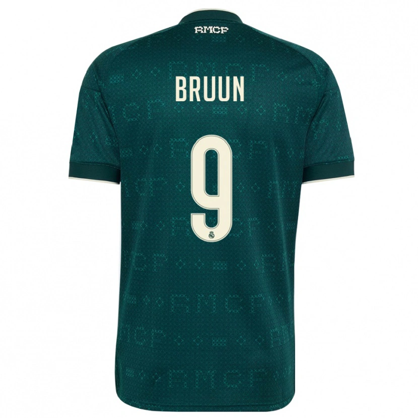 Danxen Kinder Signe Bruun #9 Dunkelgrauweiß Auswärtstrikot Trikot 2026/27 T-Shirt Schweiz