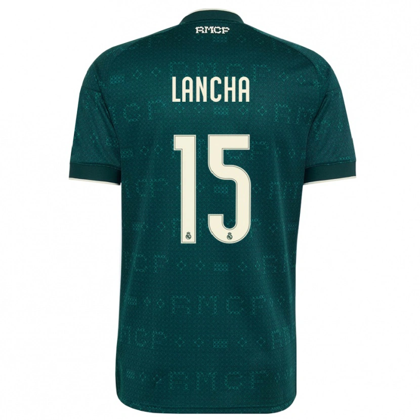 Danxen Kinder Yeray Lancha #15 Dunkelgrauweiß Auswärtstrikot Trikot 2026/27 T-Shirt Schweiz