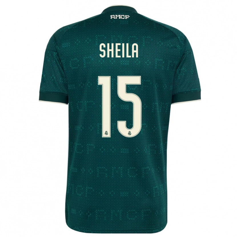 Danxen Kinder Sheila García #15 Dunkelgrauweiß Auswärtstrikot Trikot 2026/27 T-Shirt Schweiz