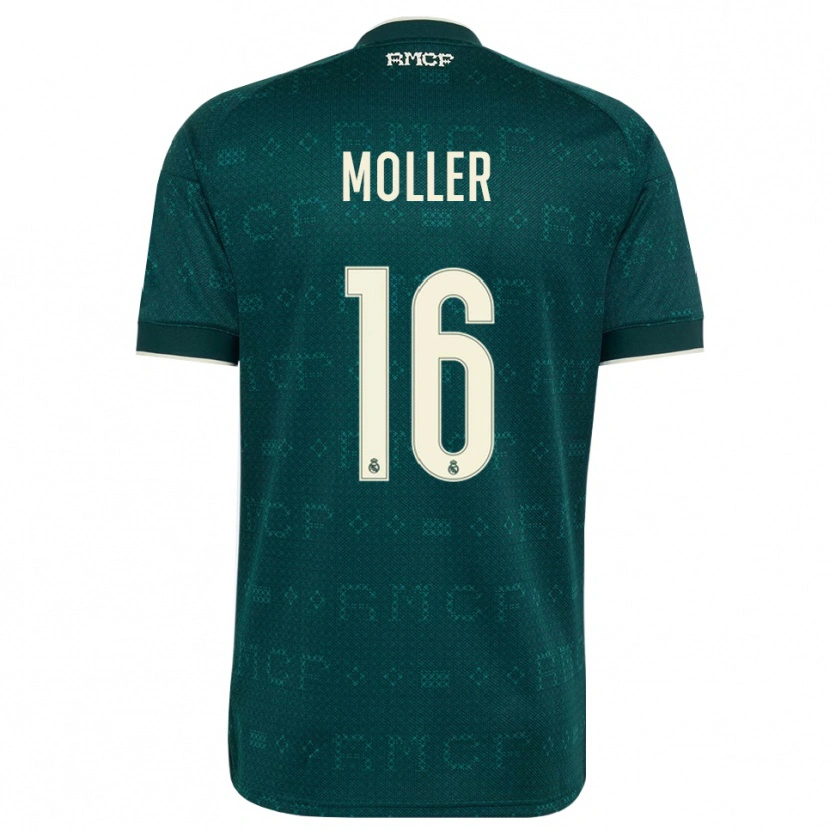 Danxen Kinder Caroline Moller #16 Dunkelgrauweiß Auswärtstrikot Trikot 2026/27 T-Shirt Schweiz