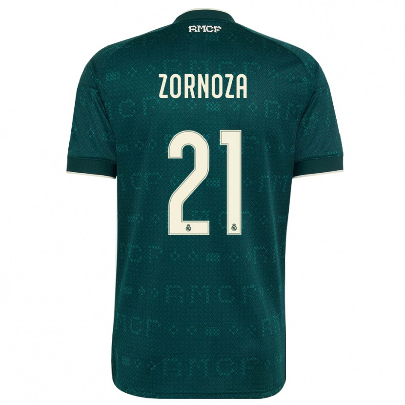 Danxen Kinder Claudia Zornoza #21 Dunkelgrauweiß Auswärtstrikot Trikot 2026/27 T-Shirt Schweiz