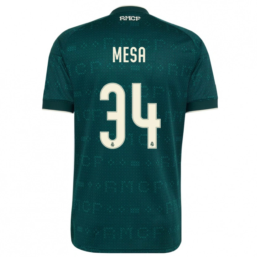Danxen Kinder Óscar Mesa #34 Dunkelgrauweiß Auswärtstrikot Trikot 2026/27 T-Shirt Schweiz