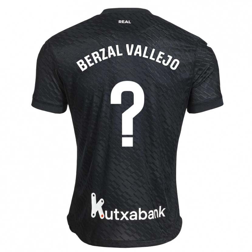 Danxen Kinder Asier Berzal Vallejo #0 Schwarz Weiß Auswärtstrikot Trikot 2026/27 T-Shirt Schweiz