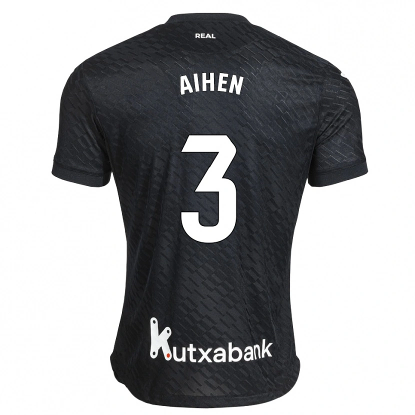 Danxen Kinder Aihen Muñoz #3 Schwarz Weiß Auswärtstrikot Trikot 2026/27 T-Shirt Schweiz