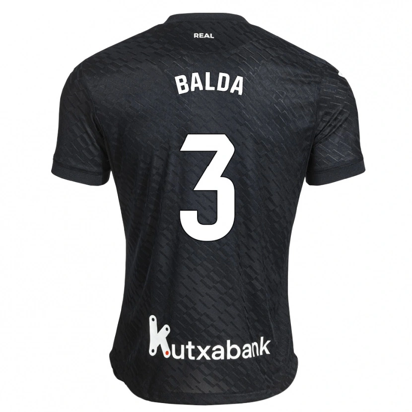 Danxen Kinder Jon Balda #3 Schwarz Weiß Auswärtstrikot Trikot 2026/27 T-Shirt Schweiz