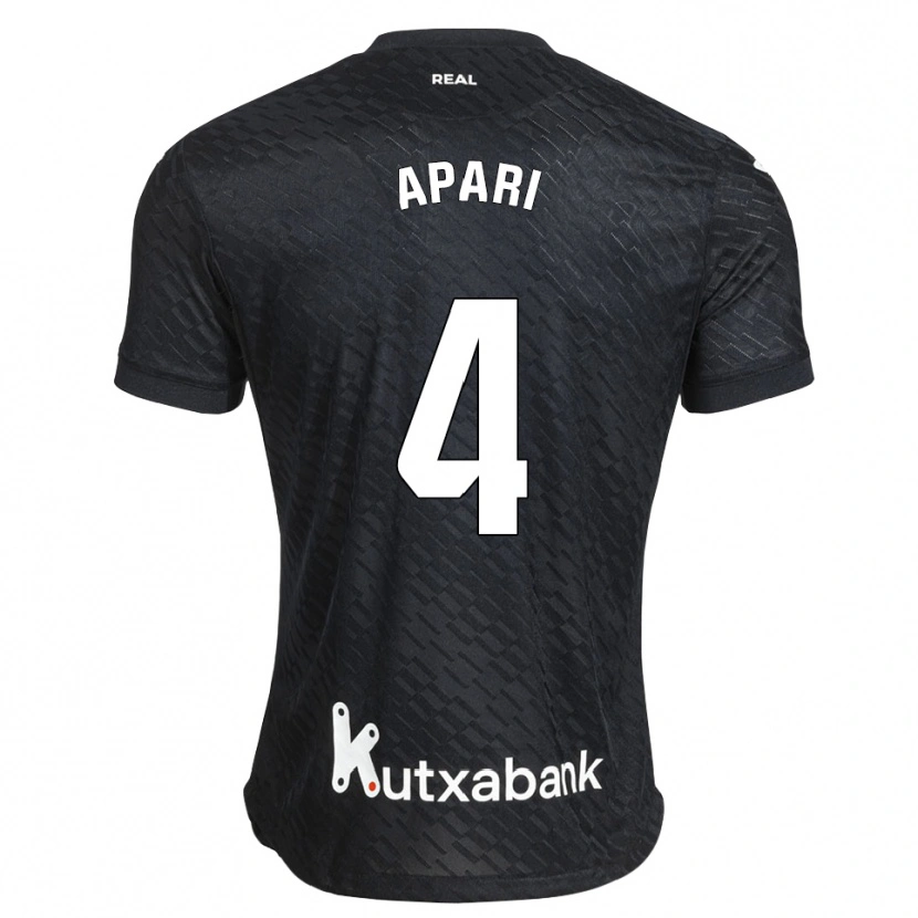 Danxen Kinder Nahia Aparicio Jaular #4 Schwarz Weiß Auswärtstrikot Trikot 2026/27 T-Shirt Schweiz