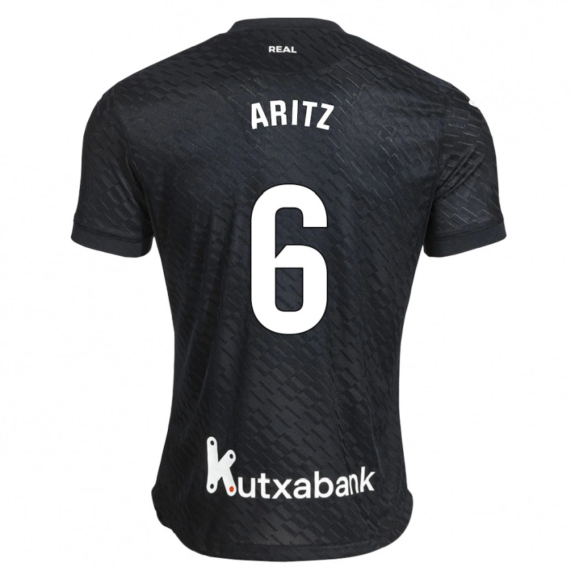 Danxen Kinder Aritz Elustondo #6 Schwarz Weiß Auswärtstrikot Trikot 2026/27 T-Shirt Schweiz