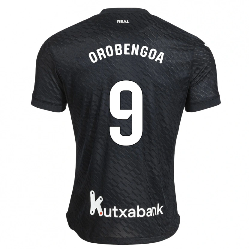 Danxen Kinder Ekain Orobengoa #9 Schwarz Weiß Auswärtstrikot Trikot 2026/27 T-Shirt Schweiz