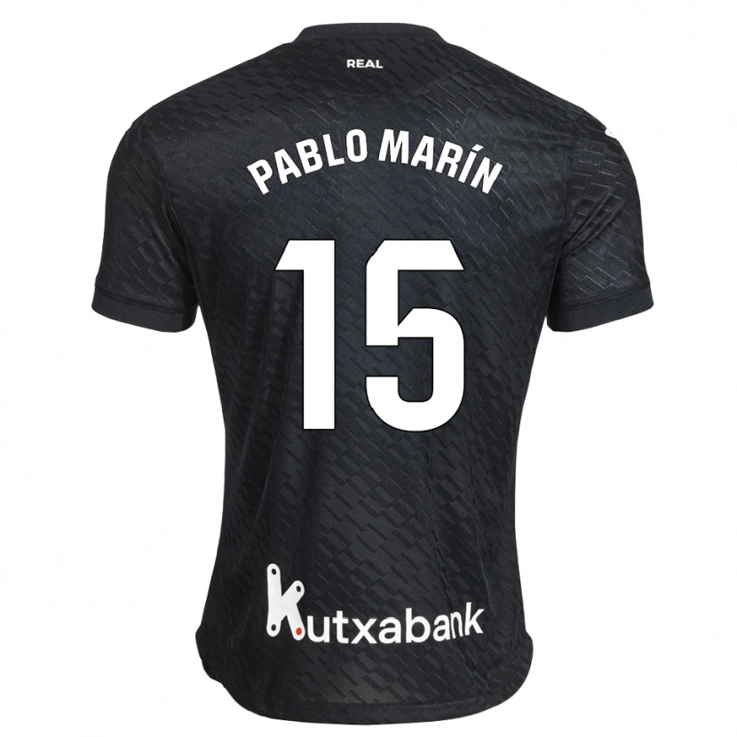 Danxen Kinder Pablo Marín #15 Schwarz Weiß Auswärtstrikot Trikot 2026/27 T-Shirt Schweiz