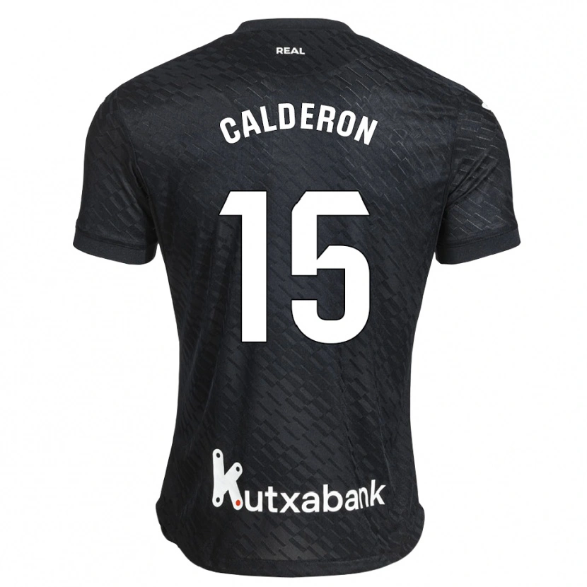Danxen Kinder Iker Calderon #15 Schwarz Weiß Auswärtstrikot Trikot 2026/27 T-Shirt Schweiz
