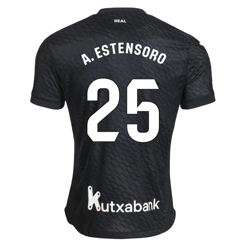 Danxen Kinder Alazne Estensoro #25 Schwarz Weiß Auswärtstrikot Trikot 2026/27 T-Shirt Schweiz