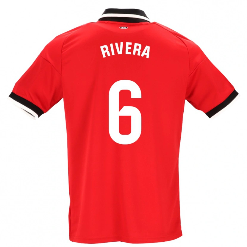 Danxen Kinder Pablo Rivera #6 Schwarz Weiß Rot Auswärtstrikot Trikot 2026/27 T-Shirt Schweiz