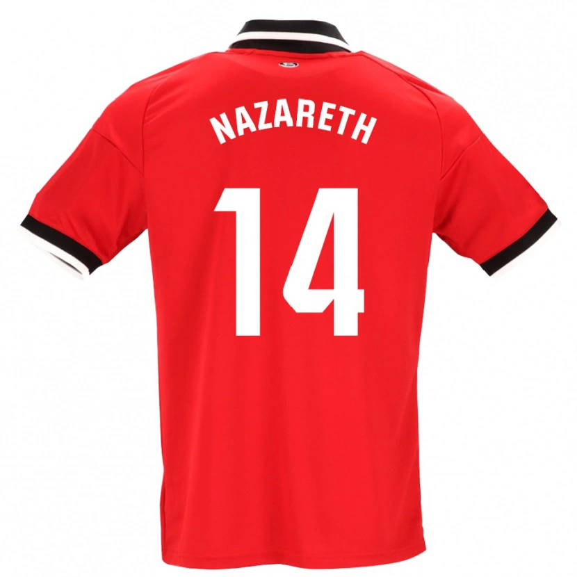 Danxen Kinder Nazareth Martín #14 Schwarz Weiß Rot Auswärtstrikot Trikot 2026/27 T-Shirt Schweiz