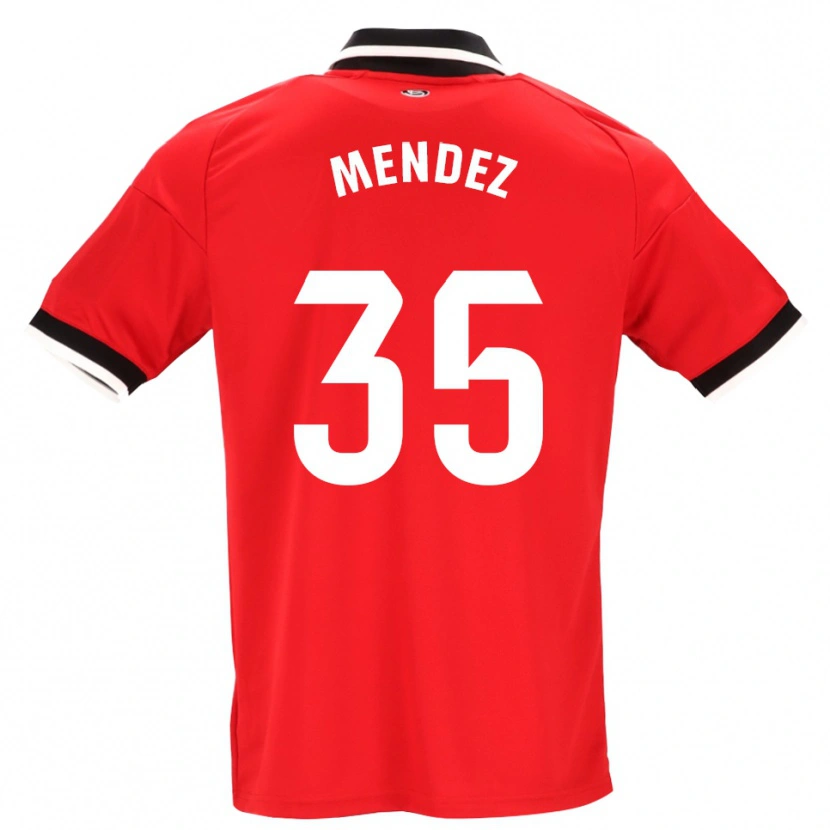 Danxen Kinder Tomás Méndez #35 Schwarz Weiß Rot Auswärtstrikot Trikot 2026/27 T-Shirt Schweiz