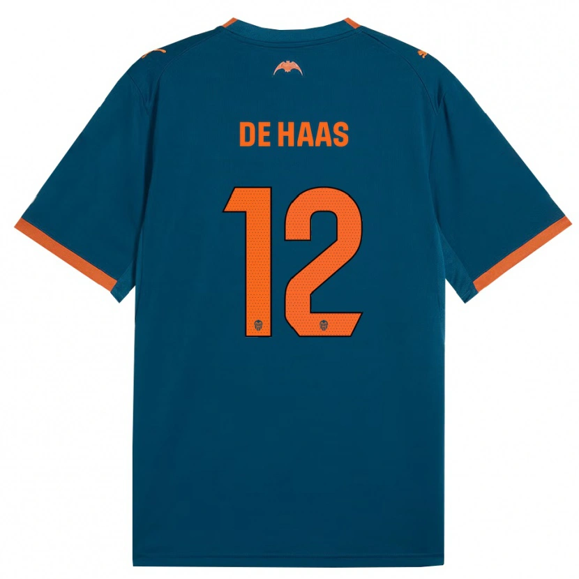 Danxen Kinder Justin De Haas #12 Stahlblau Orange Auswärtstrikot Trikot 2026/27 T-Shirt Schweiz
