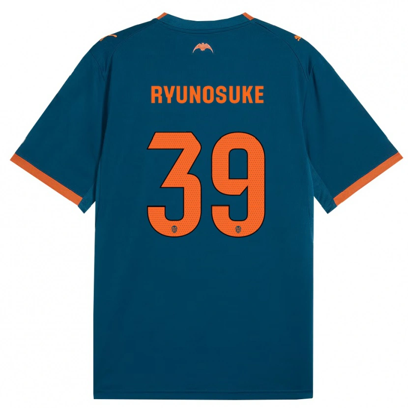 Danxen Kinder Ryunosuke Sato #39 Stahlblau Orange Auswärtstrikot Trikot 2026/27 T-Shirt Schweiz