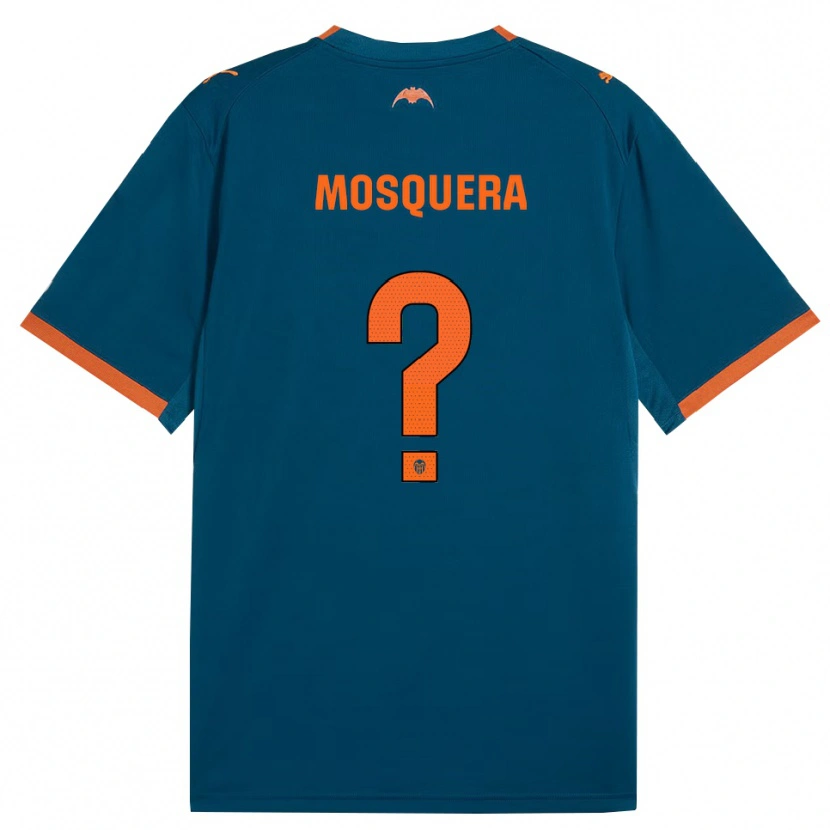 Danxen Kinder Yulian Mosquera #0 Stahlblau Orange Auswärtstrikot Trikot 2026/27 T-Shirt Schweiz