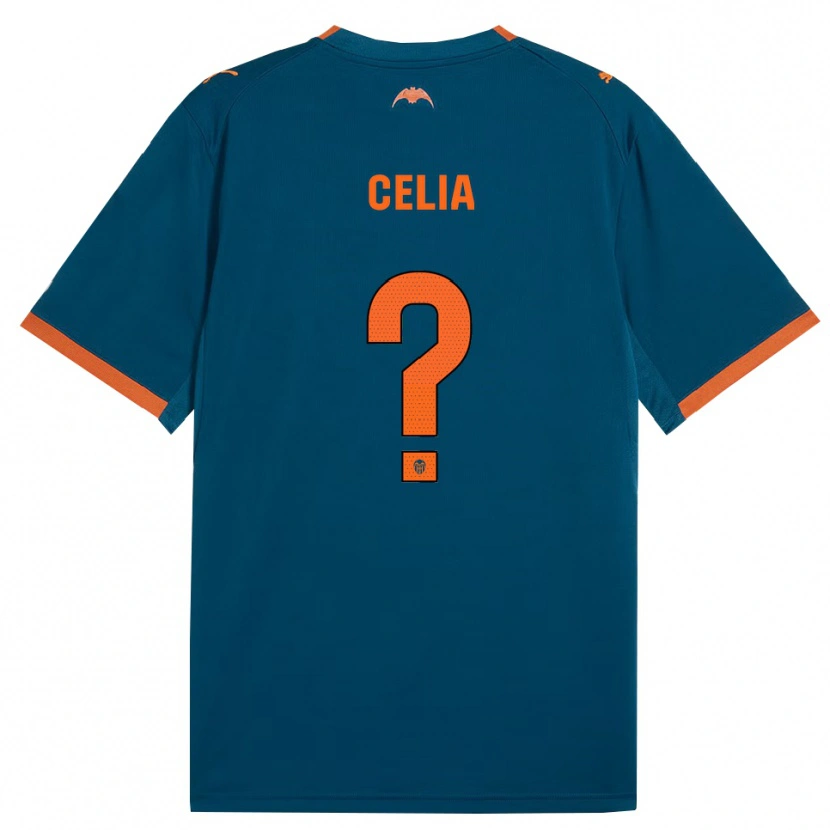Danxen Kinder Celia Fernández Arias #0 Stahlblau Orange Auswärtstrikot Trikot 2026/27 T-Shirt Schweiz