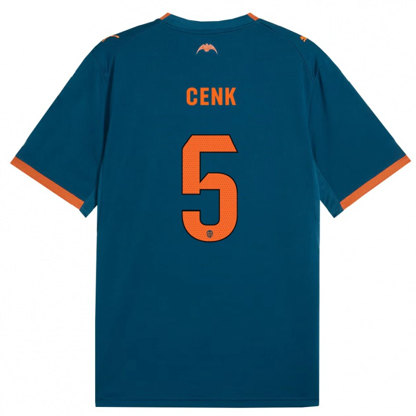 Danxen Kinder Cenk Ozkacar #5 Stahlblau Orange Auswärtstrikot Trikot 2026/27 T-Shirt Schweiz