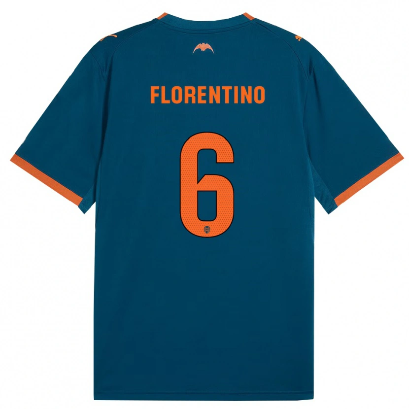 Danxen Kinder Claudia Florentino #6 Stahlblau Orange Auswärtstrikot Trikot 2026/27 T-Shirt Schweiz