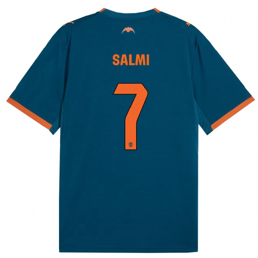 Danxen Kinder Iina Salmi #7 Stahlblau Orange Auswärtstrikot Trikot 2026/27 T-Shirt Schweiz