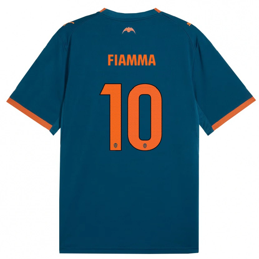 Danxen Kinder Fiamma #10 Stahlblau Orange Auswärtstrikot Trikot 2026/27 T-Shirt Schweiz